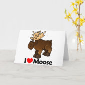 I Liebe Moose Karte (Gelbe Blume)