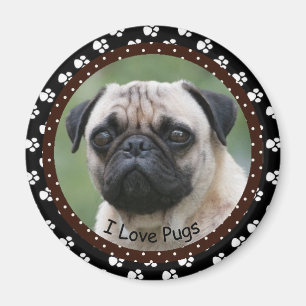 I Liebe Mops Magnet