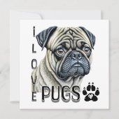 I LIEBE MOPS | Niedliche Hundebesitzer (Vorderseite)