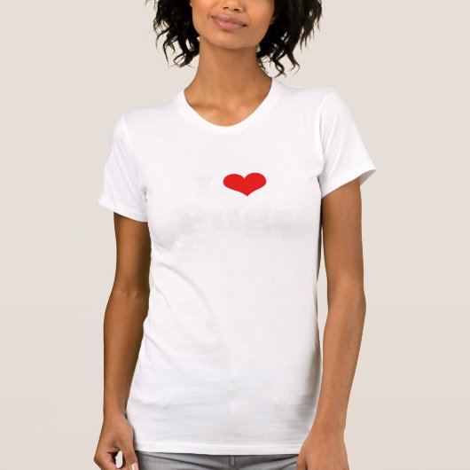 I Liebe-Möpse T-Shirt (Vorderseite)