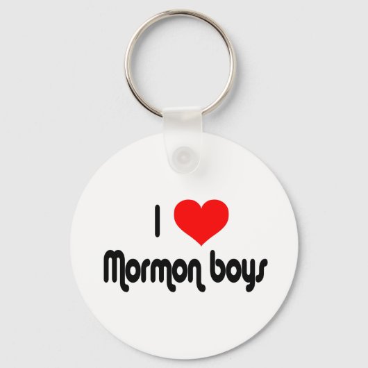 I Liebe Mormon Boys Schlüsselanhänger (Vorderseite)