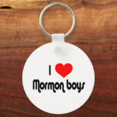 I Liebe Mormon Boys Schlüsselanhänger (Vorderseite)