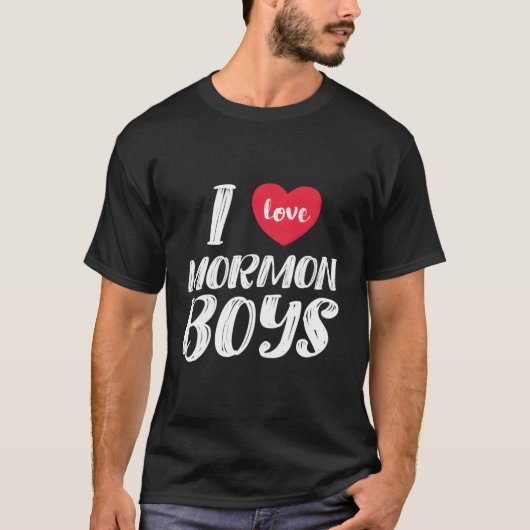I Liebe Mormon He Lds T-Shirt (Vorderseite)