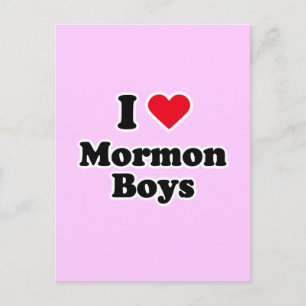 I Liebe-Mormon-Jungs Postkarte