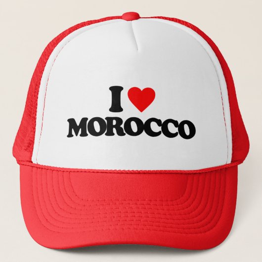 I LIEBE MOROCCO TRUCKERKAPPE (Vorderseite)