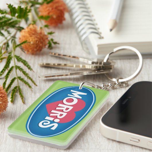 I Liebe MORRIS Schlüsselanhänger (Vorderseite rechts)