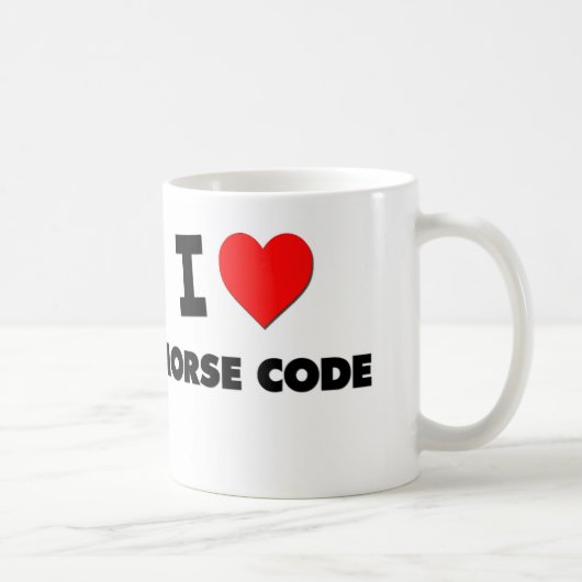 I Liebe-Morsealphabet Kaffeetasse (Rechts)