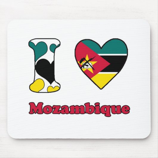 I Liebe Mosambik Mousepad (Vorne)