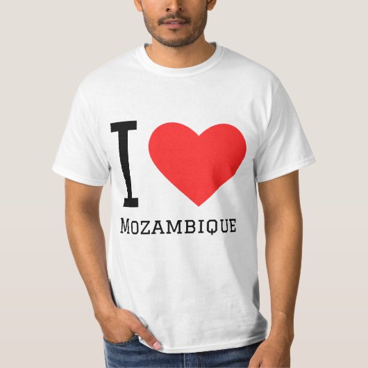 I Liebe Mosambik T-Shirt (Vorderseite)