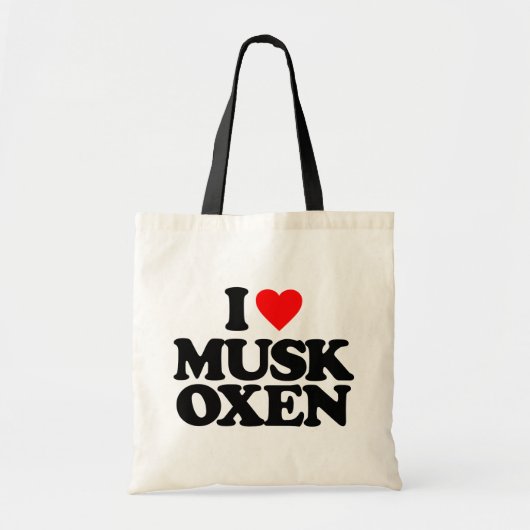 I LIEBE-MOSCHUS-OCHSEN TRAGETASCHE (Vorne)