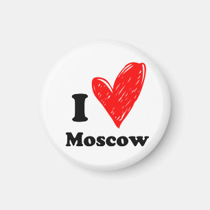 I Liebe Moskau Magnet