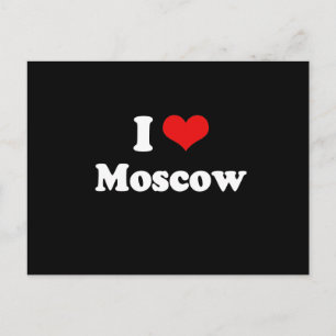 I LIEBE MOSKW POSTKARTE