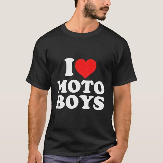 I Liebe Moto T-Shirt (Vorderseite)