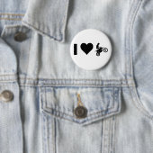 I Liebe Motocross Button (Beispiel)