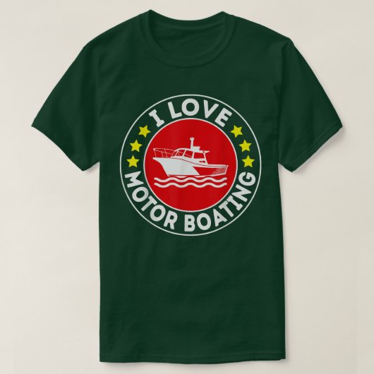 I Liebe Motorbootschiff Motorschiff Motorschiff Mo T-Shirt (Design vorne)