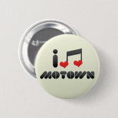 I Liebe Motown Button (Vorne & Hinten)