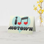 I Liebe Motown Karte (Gelbe Blume)