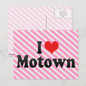 I Liebe Motown Postkarte (Vorne/Hinten)
