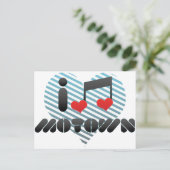I Liebe Motown Postkarte (Stehend Vorderseite)