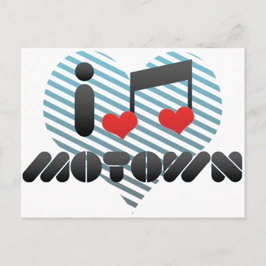 I Liebe Motown Postkarte (Vorderseite)