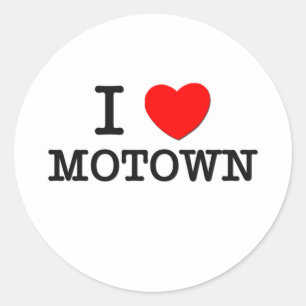 I Liebe Motown Runder Aufkleber