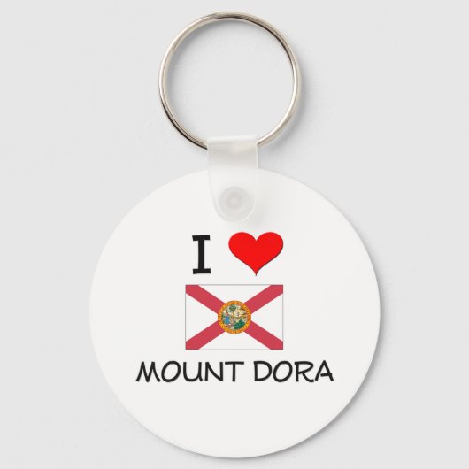 I Liebe MOUNT DORA Florida Schlüsselanhänger (Vorderseite)