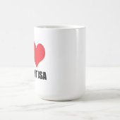 I Liebe Mount Isa Kaffeetasse (Mittel)