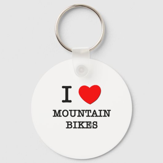 I Liebe Mountain Bikes Schlüsselanhänger (Vorderseite)