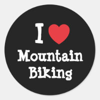 I Liebe Mountainbike-Herz Brauch personalisiert