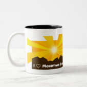 I Liebe Mountainbike Tasse (Links)