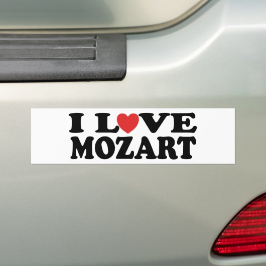 I Liebe Mozart Autoaufkleber (Auf Auto)