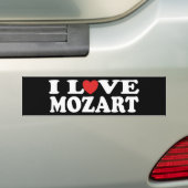 I Liebe Mozart Autoaufkleber (Auf Auto)