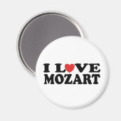 I Liebe Mozart Magnet (Vorderseite/Rückseite)