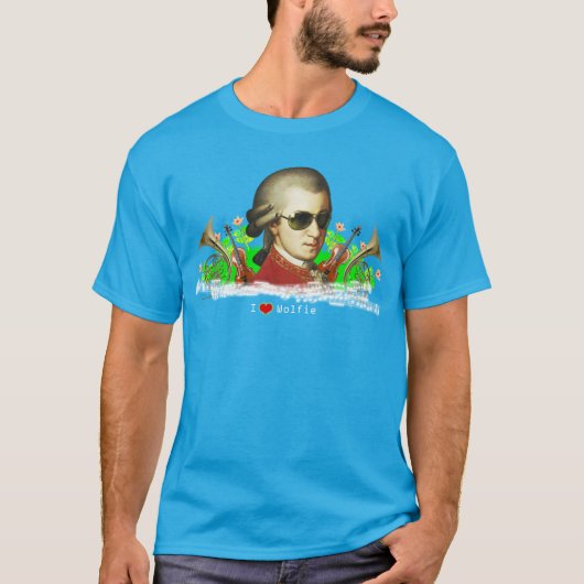 I Liebe Mozart T-Shirt (Vorderseite)