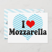 I Liebe Mozzarella Postkarte (Vorne/Hinten)