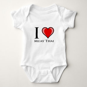 I Liebe Muay thailändisches Baby Strampler