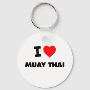 I Liebe Muay thailändisches Schlüsselanhänger