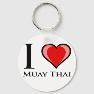 I Liebe Muay thailändisches Schlüsselanhänger