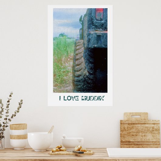 I LIEBE MUDDIN' POSTER (Küche)