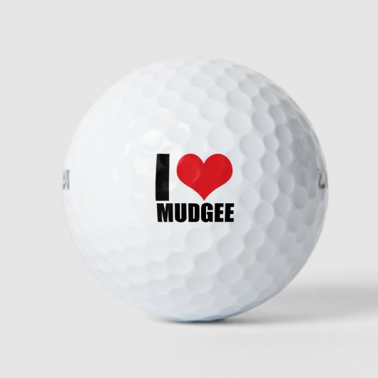 I Liebe Mudgee Golfball (Vorderseite)