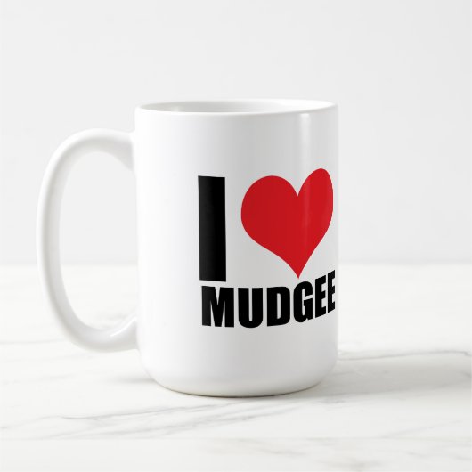 I Liebe Mudgee Kaffeetasse (Links)