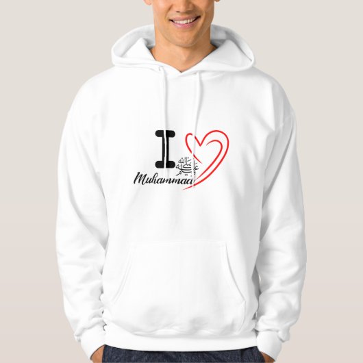 I Liebe Muhammad Hoodie (Vorderseite)