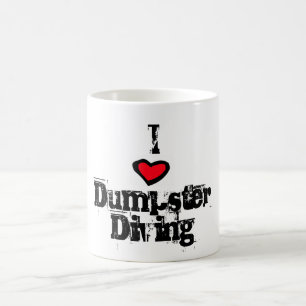I Liebe-Müllcontainer-Tauchen Kaffeetasse