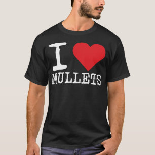 I Liebe Mullets, ich Herz Mullets, lustiger Rednec T-Shirt