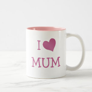 I Liebe Mum Zweifarbige Tasse