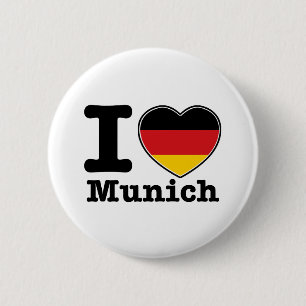 I Liebe München Button