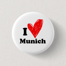 I Liebe München Button