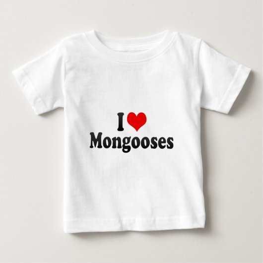 I Liebe-Mungos Baby T-shirt (Vorderseite)