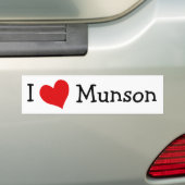 I Liebe Munson Autoaufkleber (Auf Auto)