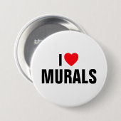 I Liebe Murals™ Button (Anpassen!) (Vorne & Hinten)